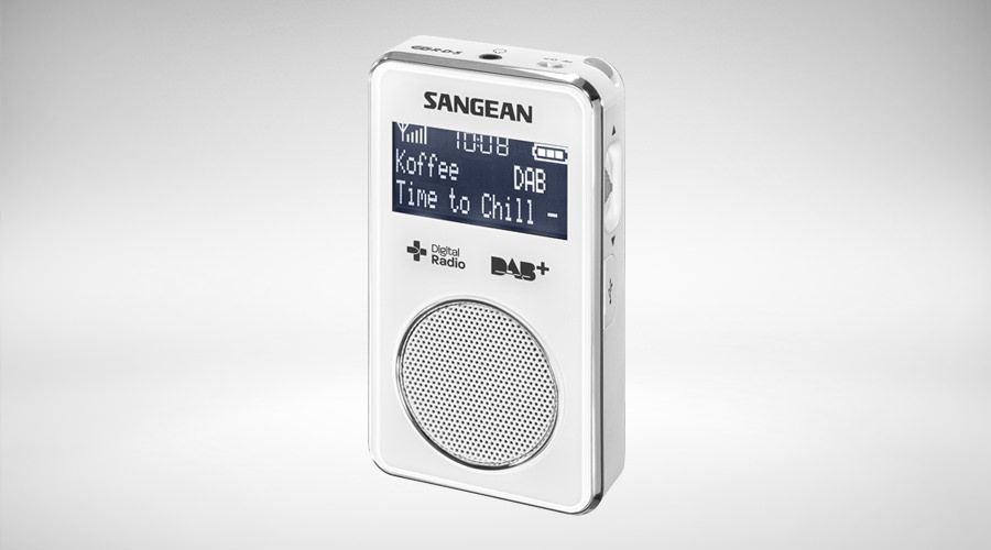 Sangean DPR-35 white radio